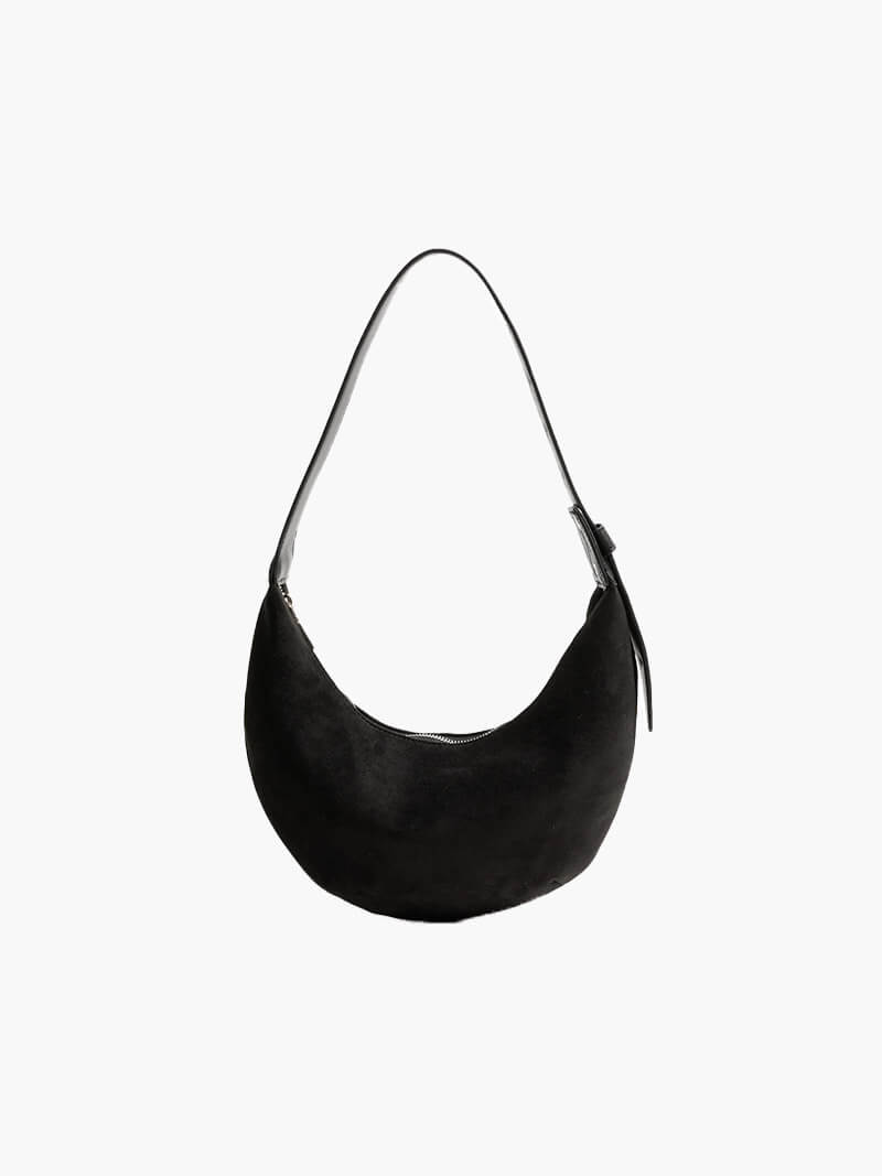 Lydia Halfmoon Imitationssuede Tasche