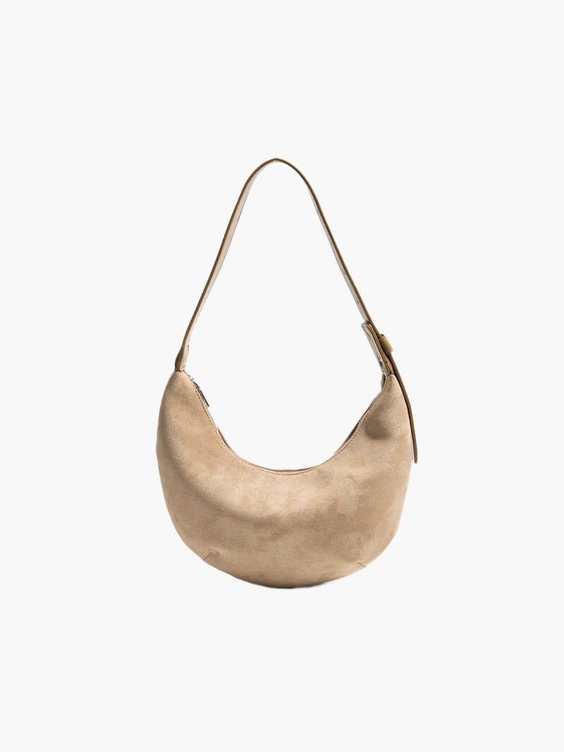 Lydia Halfmoon Imitationssuede Tasche