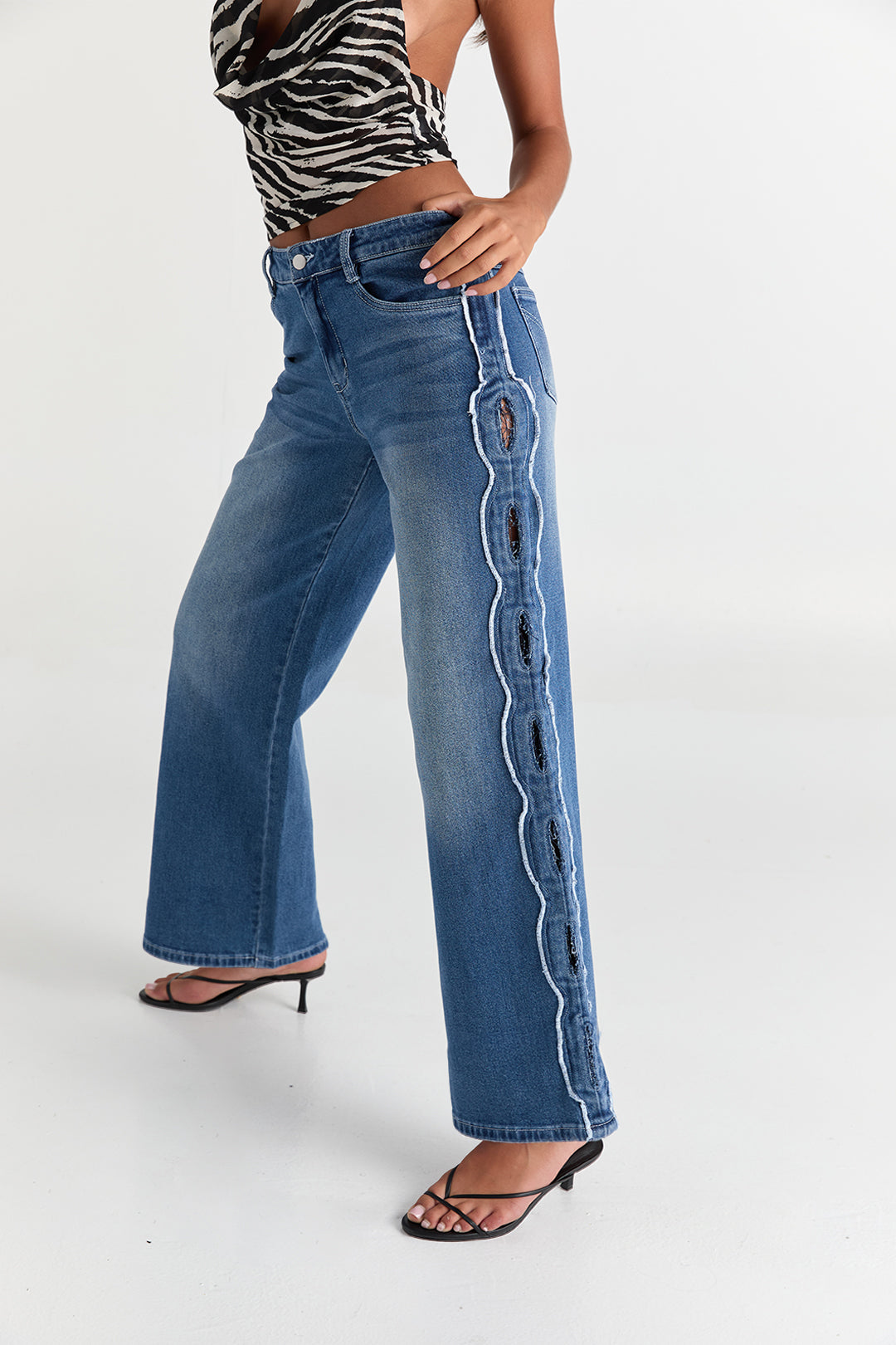 Cairo | Jean – Lässiger Chic in Mittelblau