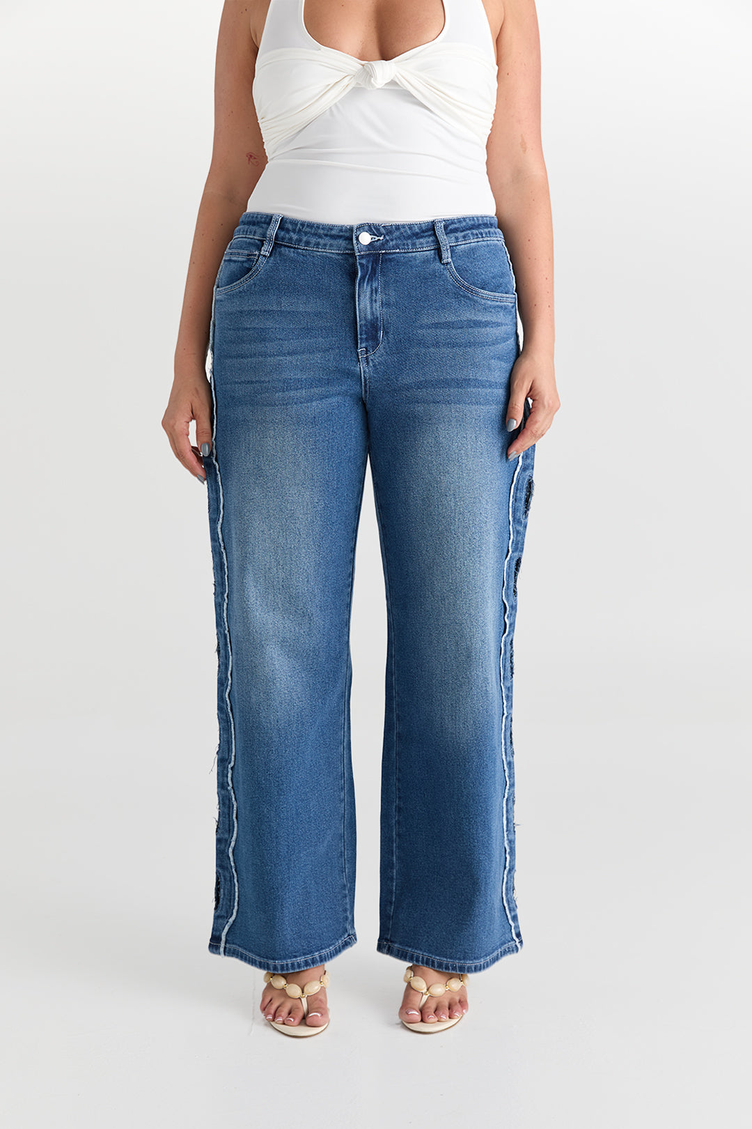 Cairo | Jean – Lässiger Chic in Mittelblau