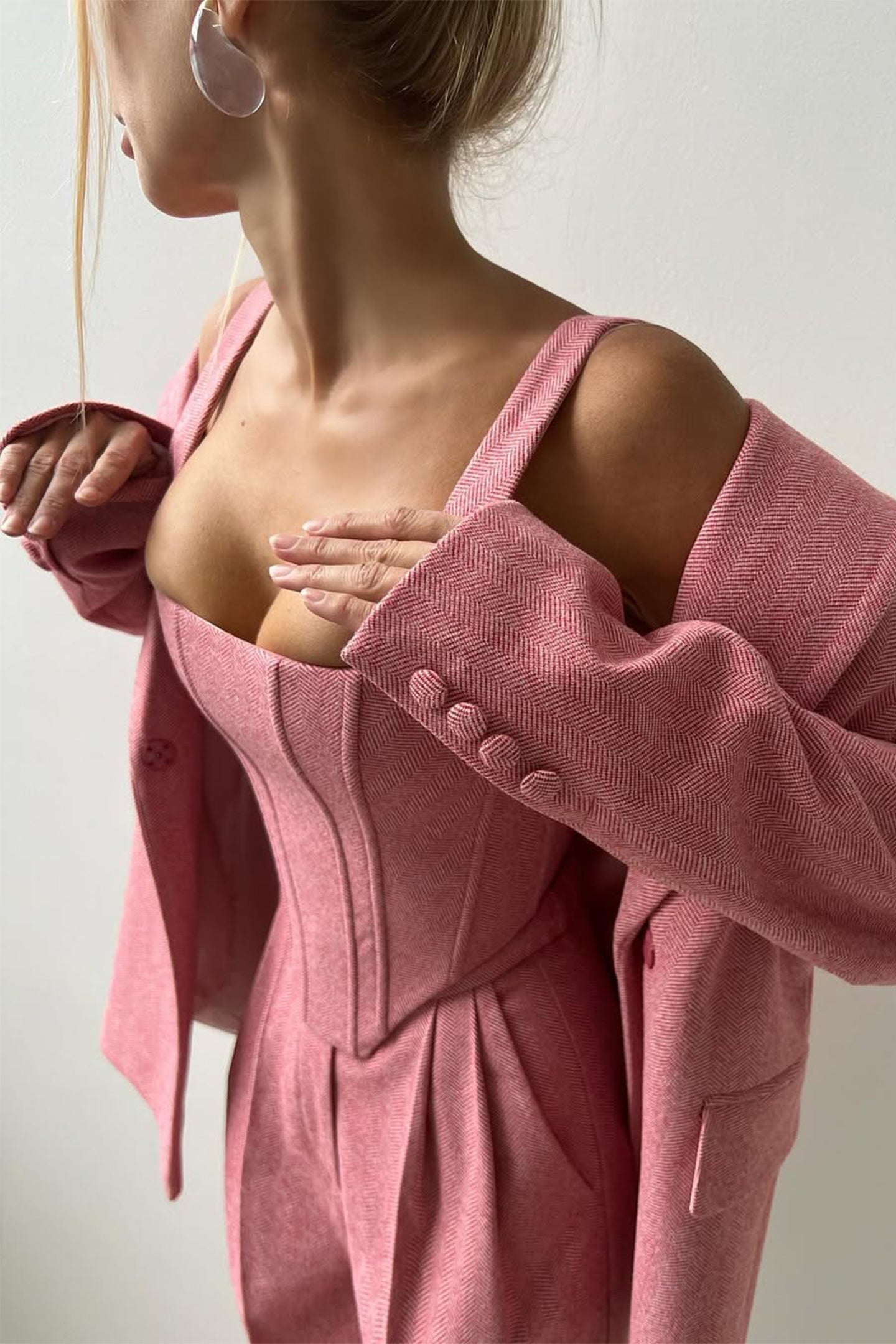 Cristiana | Dreiteiliges Set mit doppelreihigem Blazer