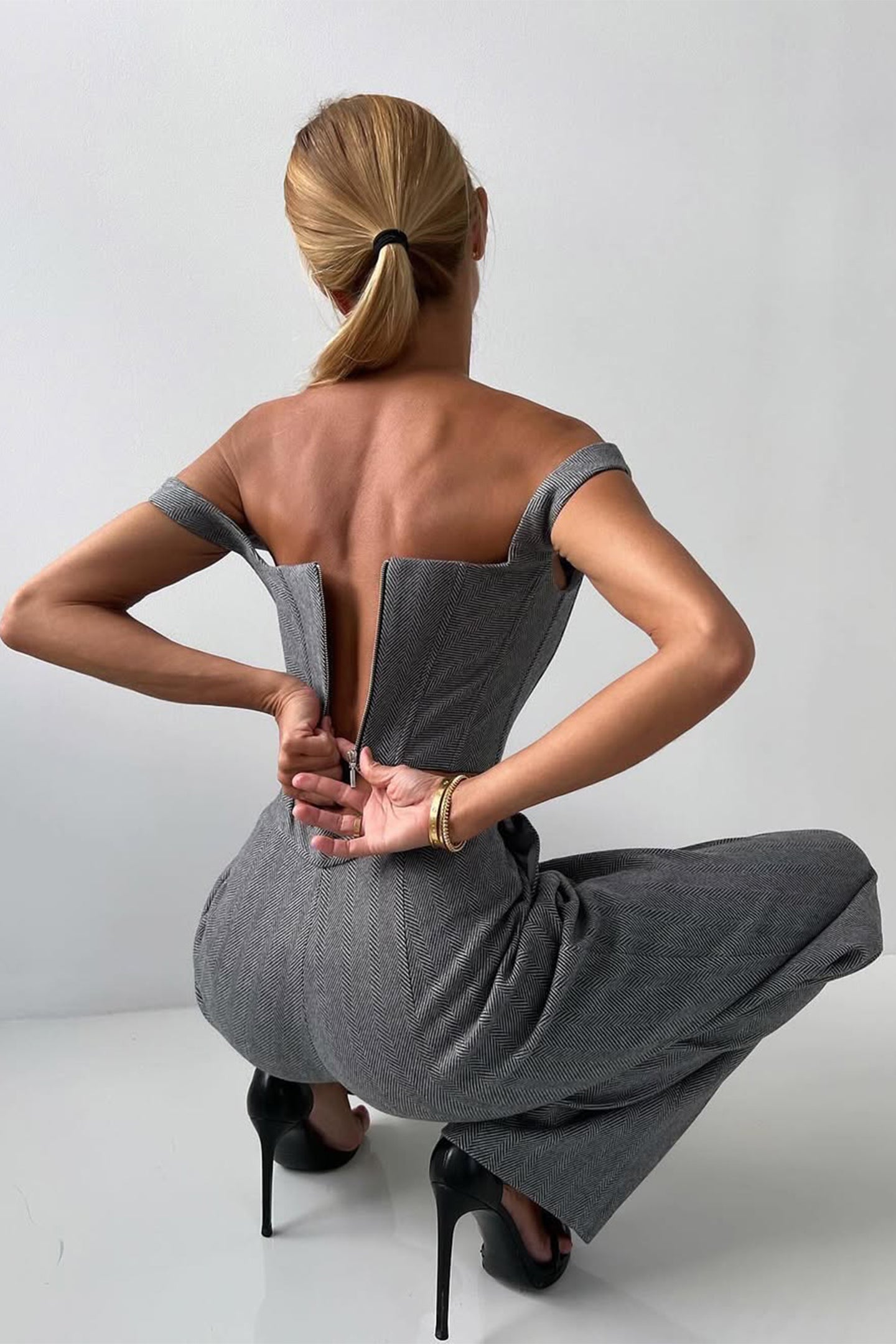 Cristiana | Dreiteiliges Set mit doppelreihigem Blazer