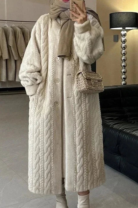 EVA | Luxuriöser Eco-Faux-Fellmantel