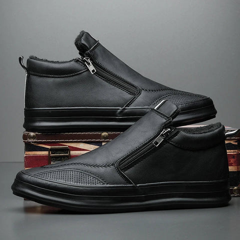 Brooks | Leder-Sneakers für kalte Tage