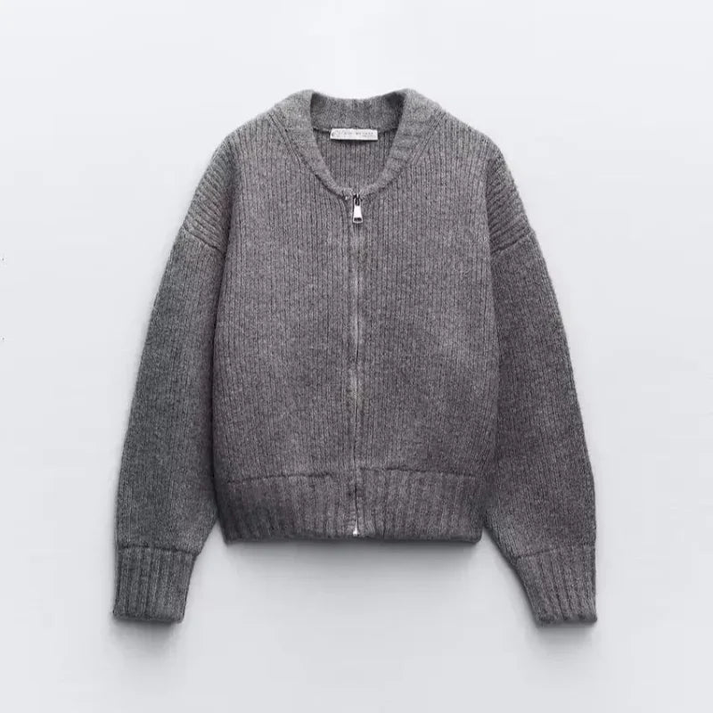 BEAN | Warm wool cardigan with zipper
