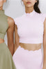 Sophie | Wellen-Ausschnitt Mock Neck BH