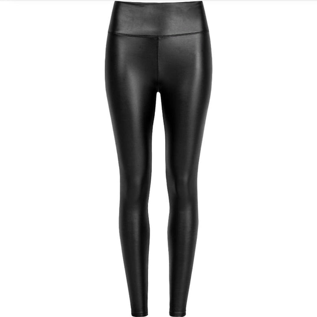 Tatiana | Lederleggings Lederoptik - Schwarze Lederleggings für fashion trends