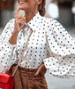 ALINA | Elegante Polka-Dot Bluse – Der perfekte Mix aus Stil und Komfort!