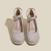 Lunala | Elegante Wildlederpumps mit Blockabsatz