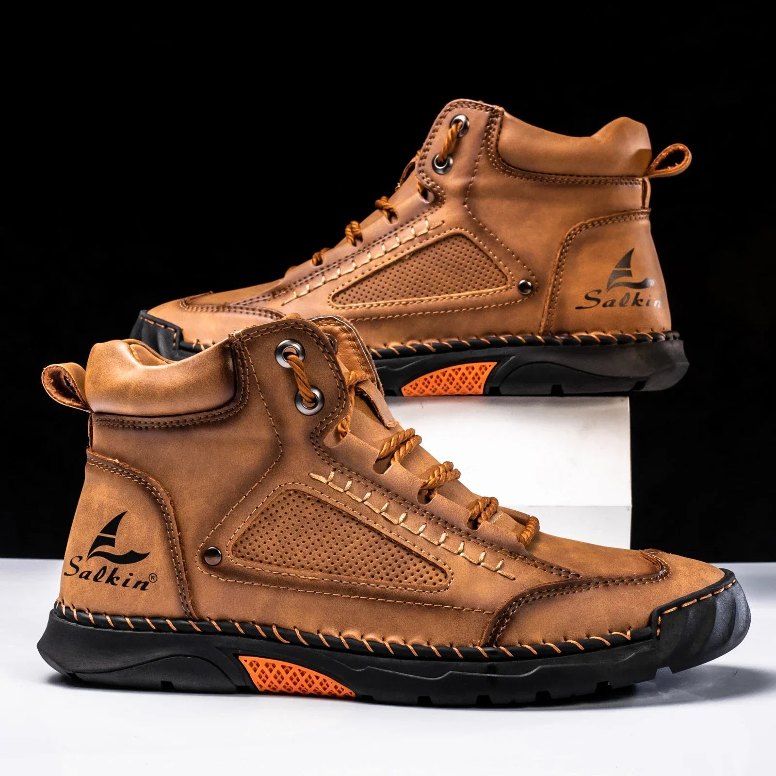 Javion | St. Moritz Leder High Top Schuhe