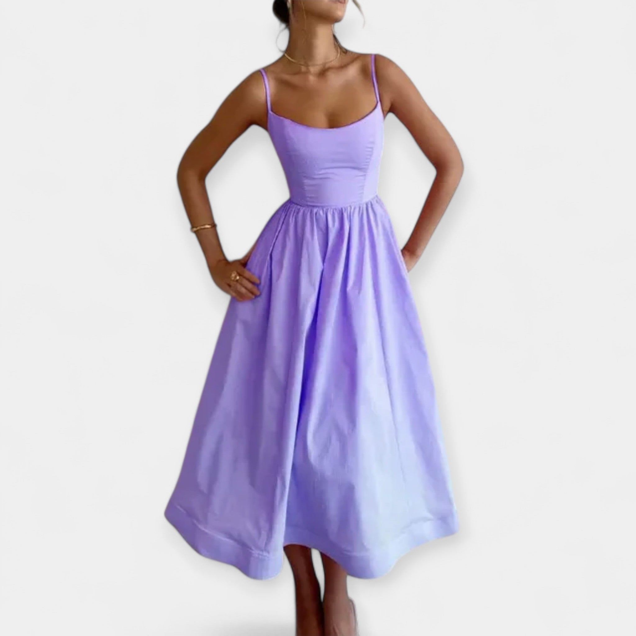 Vanessa | Mini-Kleid mit Rundhalsausschnitt & Trägern