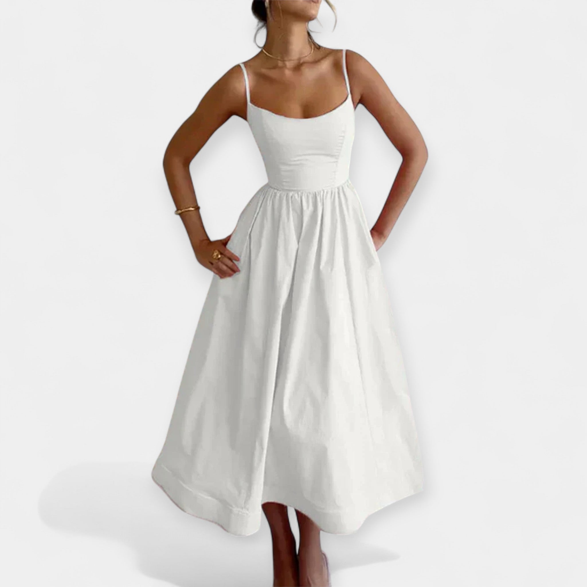 Vanessa | Mini-Kleid mit Rundhalsausschnitt & Trägern