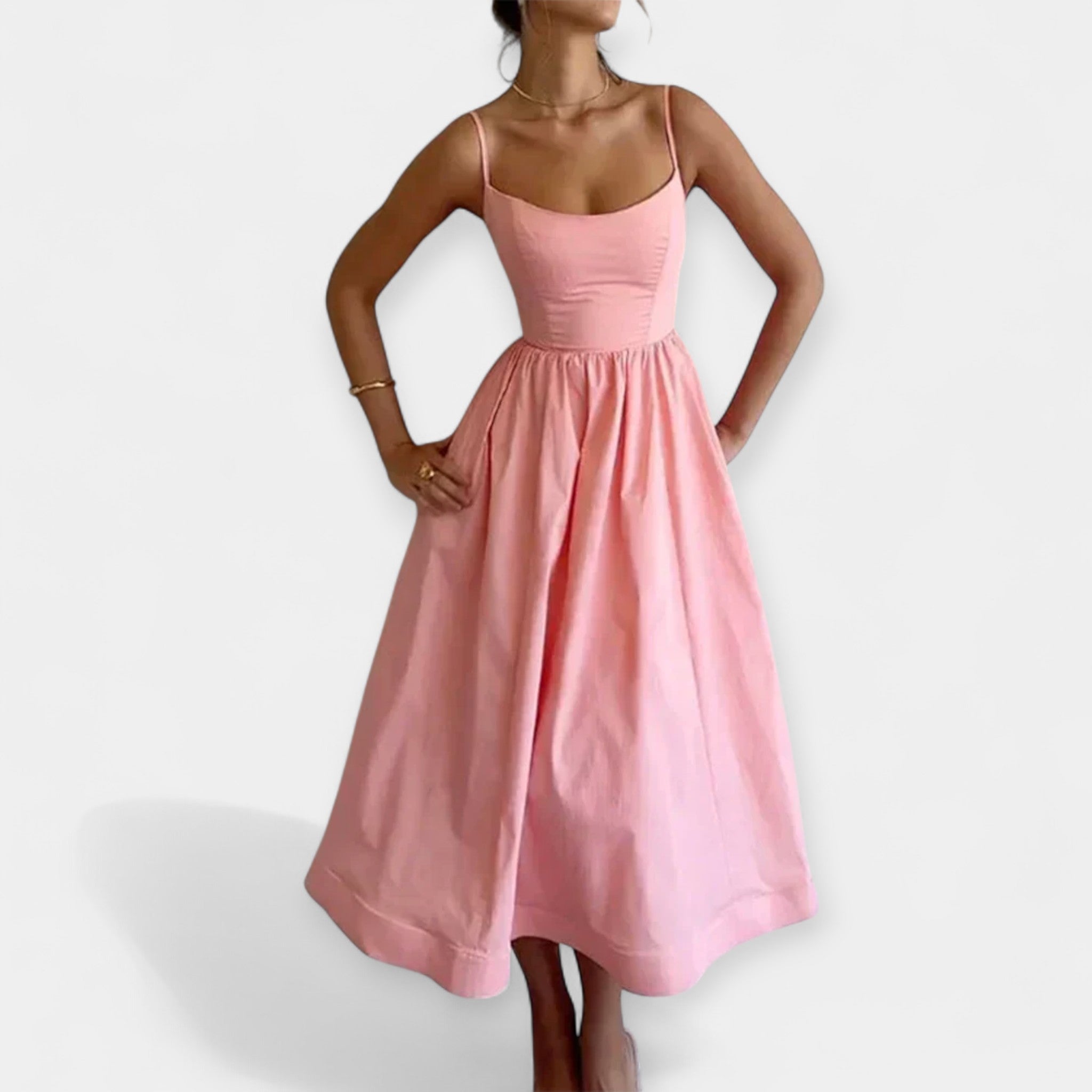 Vanessa | Mini-Kleid mit Rundhalsausschnitt & Trägern