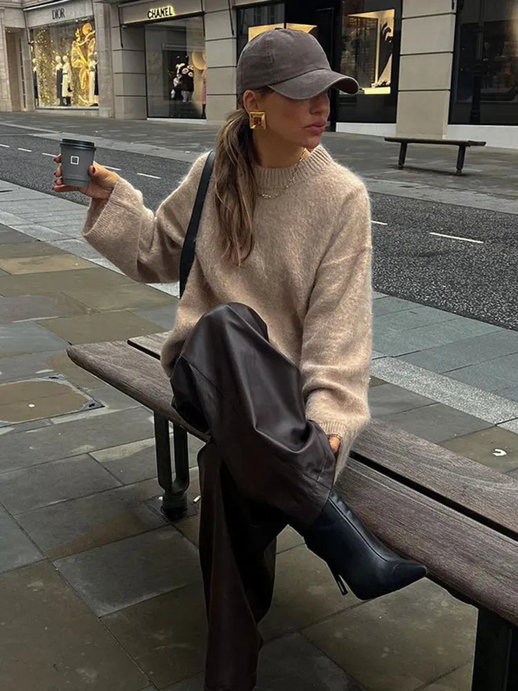 TESSA | Kuscheliger Trendsetter Mohair Pullover – Dein Must-Have für den Herbst!