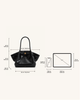Hana Medium Tote Bag - Schwarzes Kroko