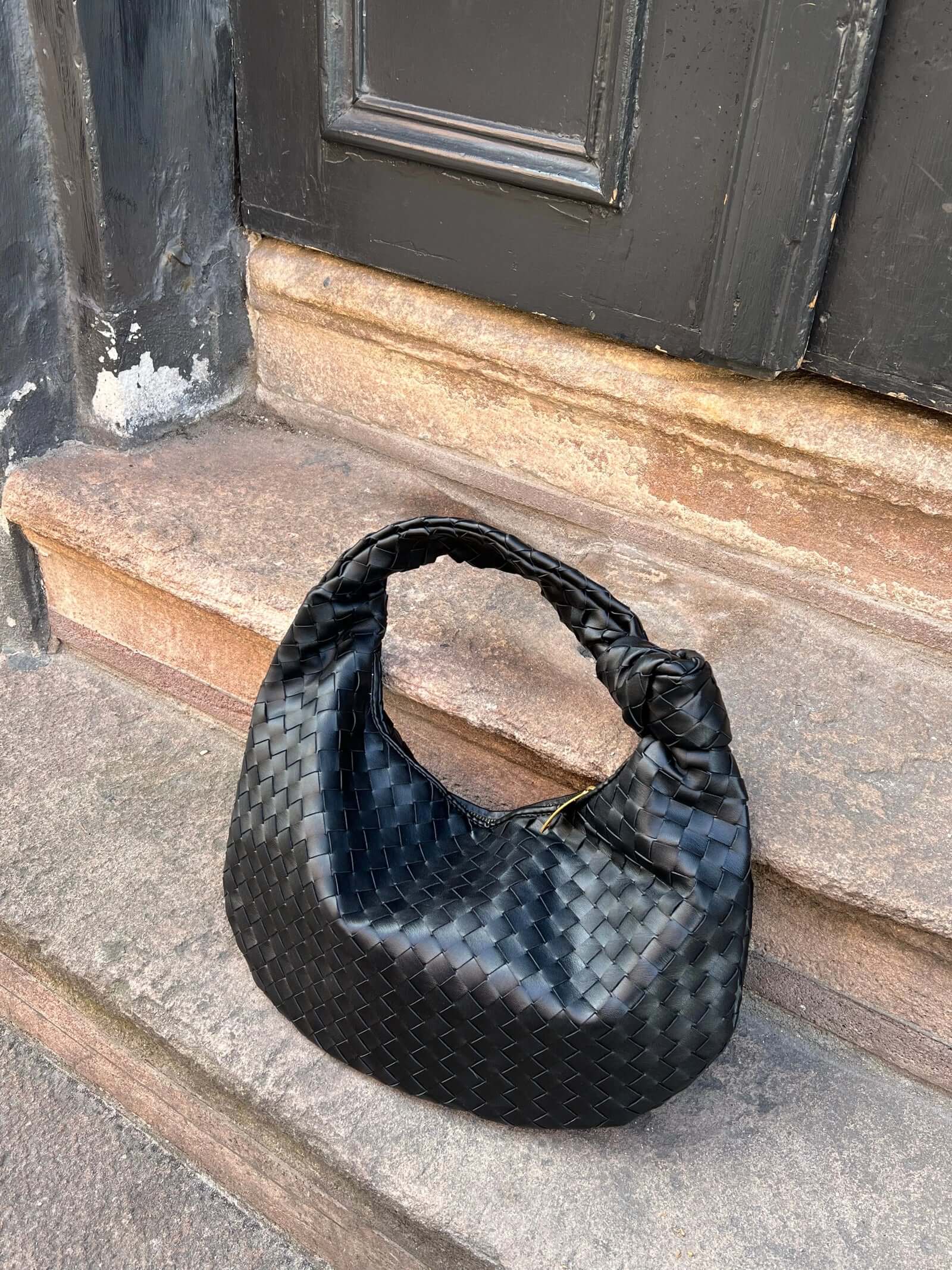 Elegante gewebte Schultertasche Medium