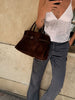 Dalila-Tasche aus veganem Wildleder