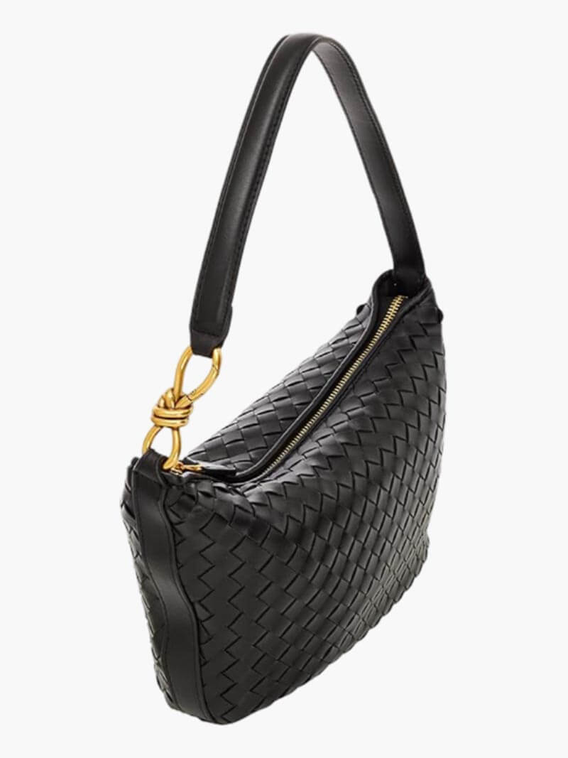 Isa gewobene Tasche aus veganem Leder