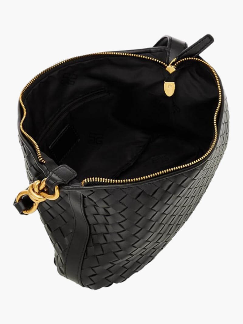 Isa gewobene Tasche aus veganem Leder
