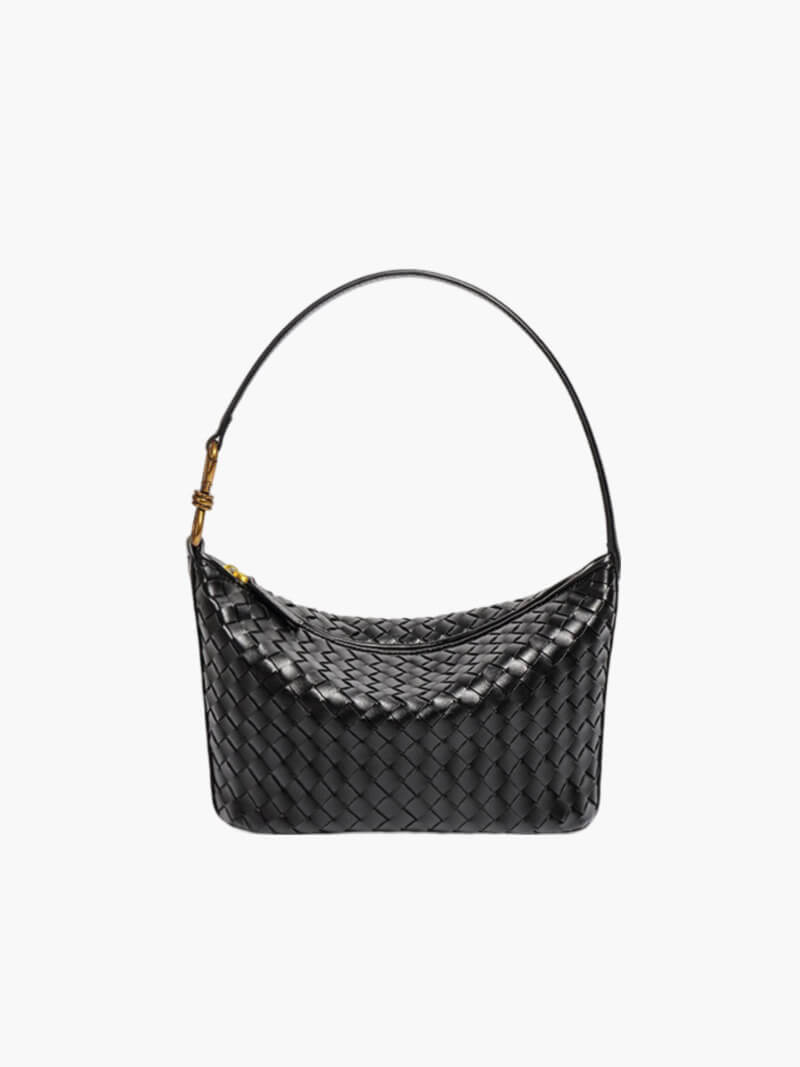 Isa gewobene Tasche aus veganem Leder