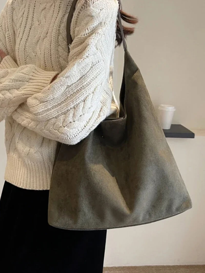 Jenna Veloursleder Tasche