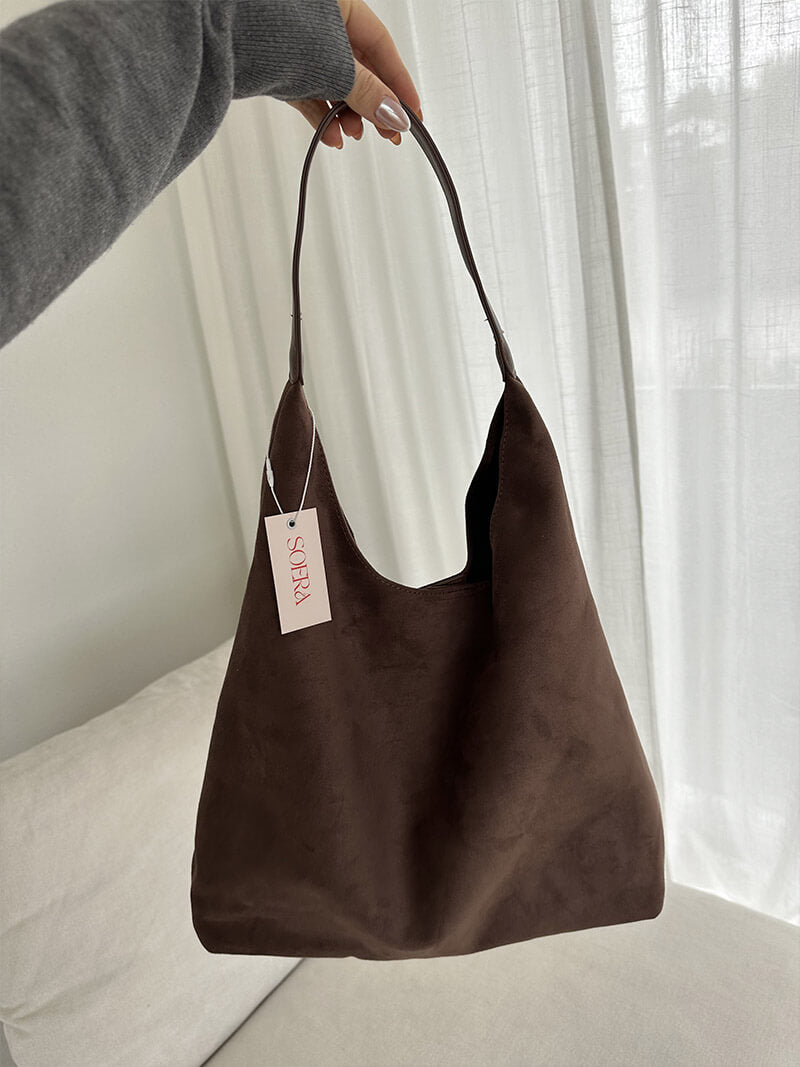 Jenna Veloursleder Tasche