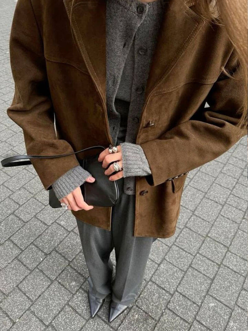 Monika | Kunstwildlederjacke
