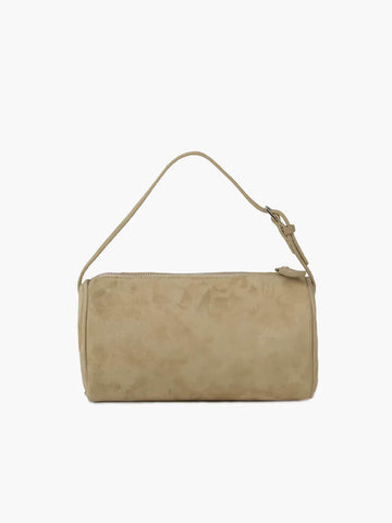 Rubinrote Wildledertasche