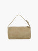 Rubinrote Wildledertasche