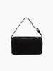Rubinrote Wildledertasche