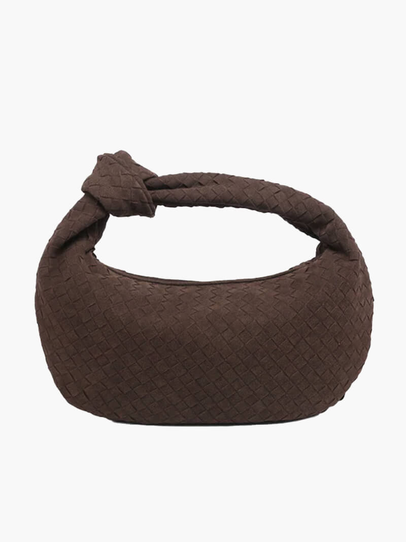 Mittelgroße Gewebte Tasche aus Wildleder