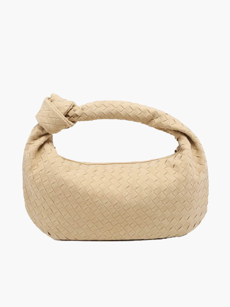 Mittelgroße Gewebte Tasche aus Wildleder