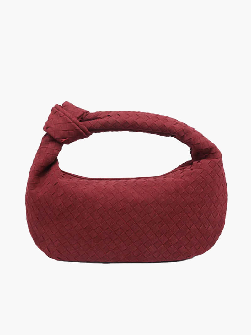 Mittelgroße Gewebte Tasche aus Wildleder
