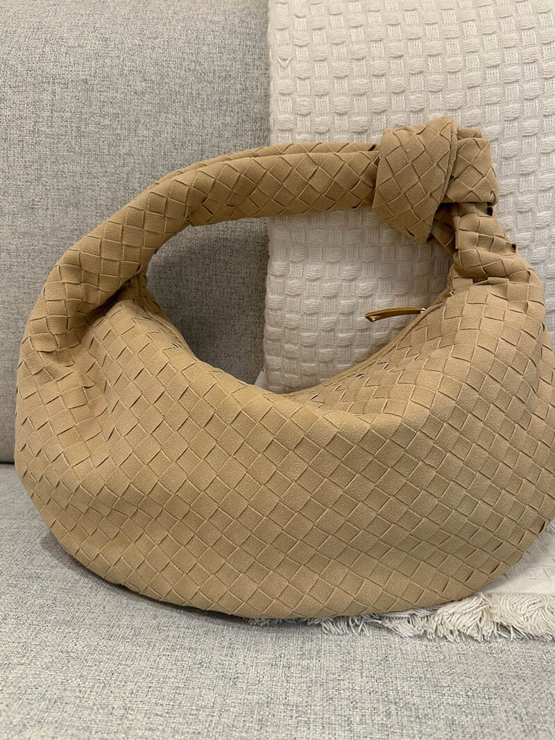 Mittelgroße Gewebte Tasche aus Wildleder