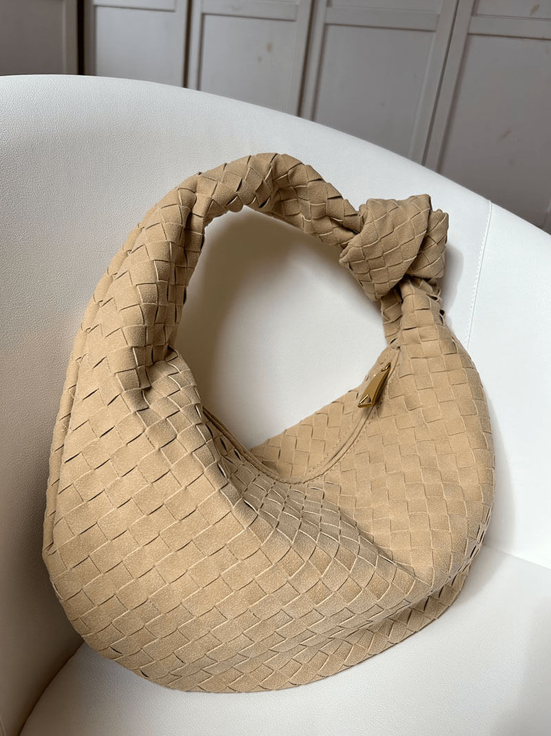 Mittelgroße Gewebte Tasche aus Wildleder