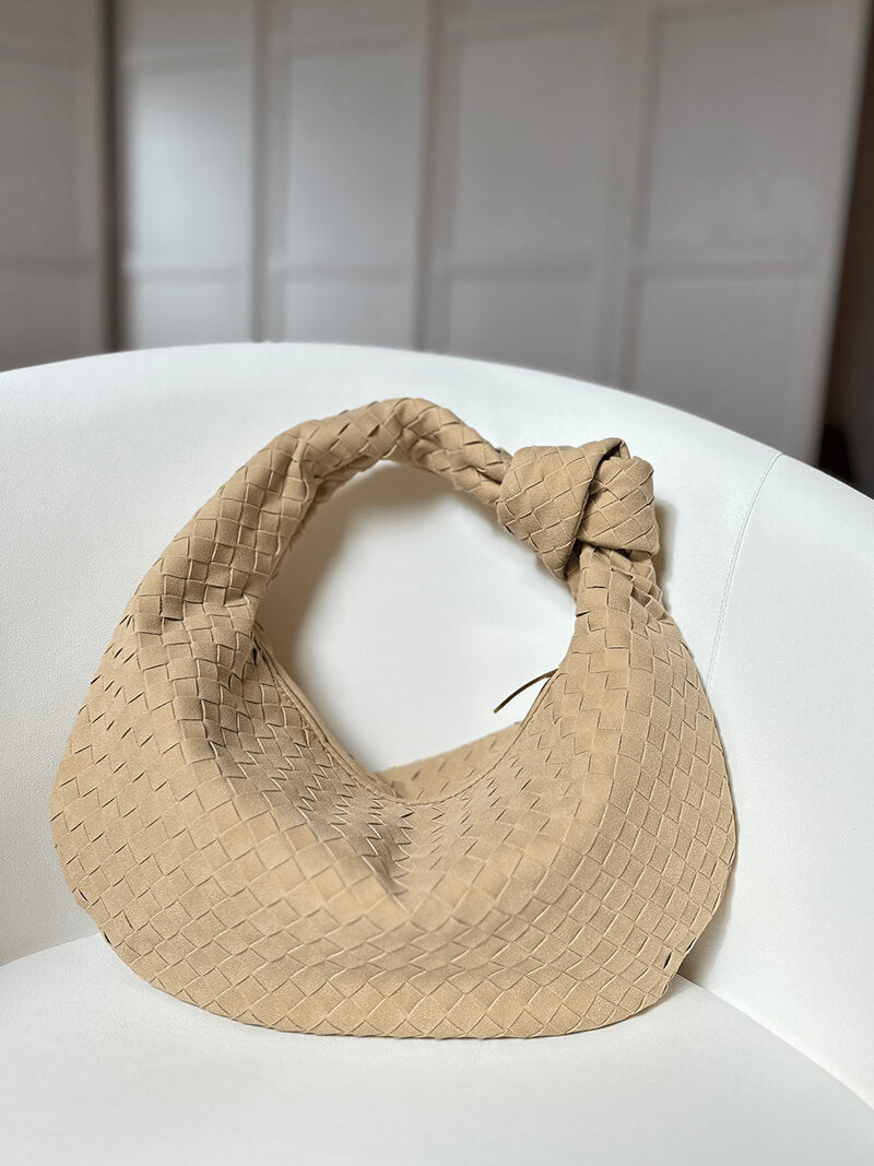 Mittelgroße Gewebte Tasche aus Wildleder