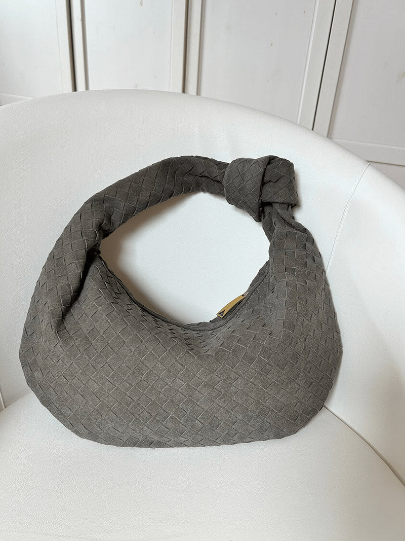 Mittelgroße Gewebte Tasche aus Wildleder