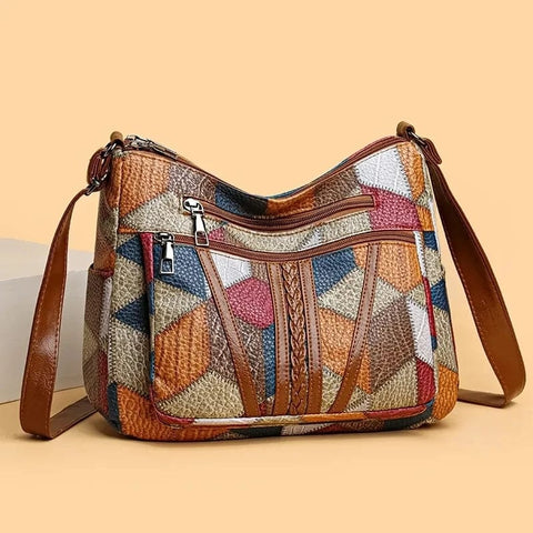 Amelie | Mosaik-Ledertasche
