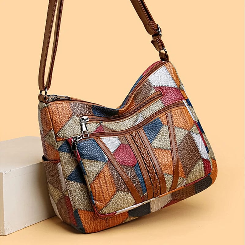 Amelie | Mosaik-Ledertasche