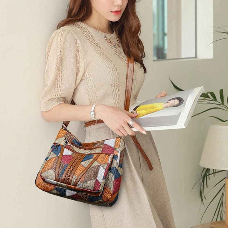 Amelie | Mosaik-Ledertasche