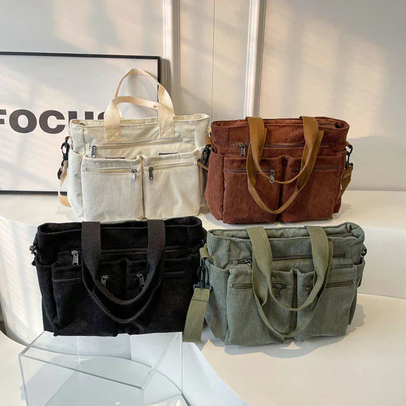 Ella | Elegante Cord-Tragetasche