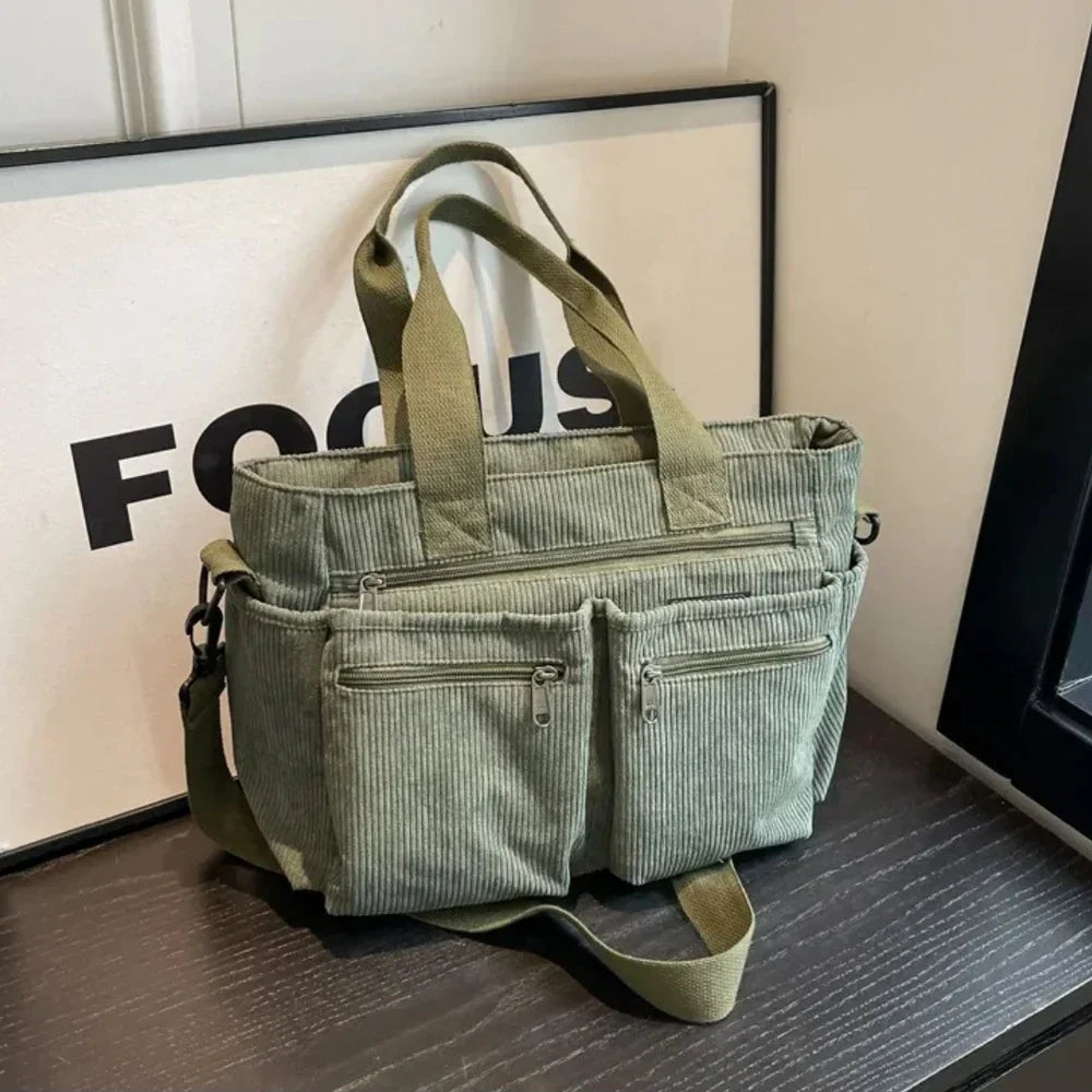 Ella | Elegante Cord-Tragetasche