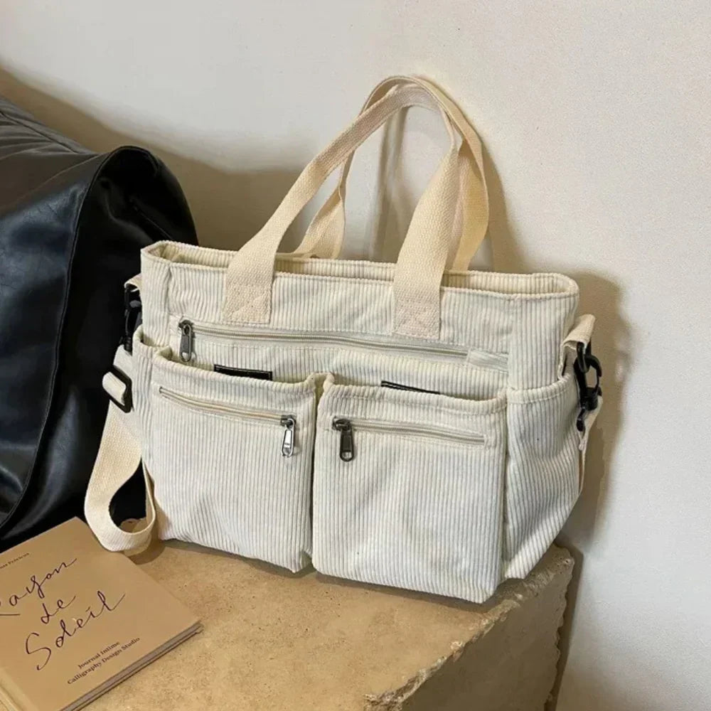 Ella | Elegante Cord-Tragetasche