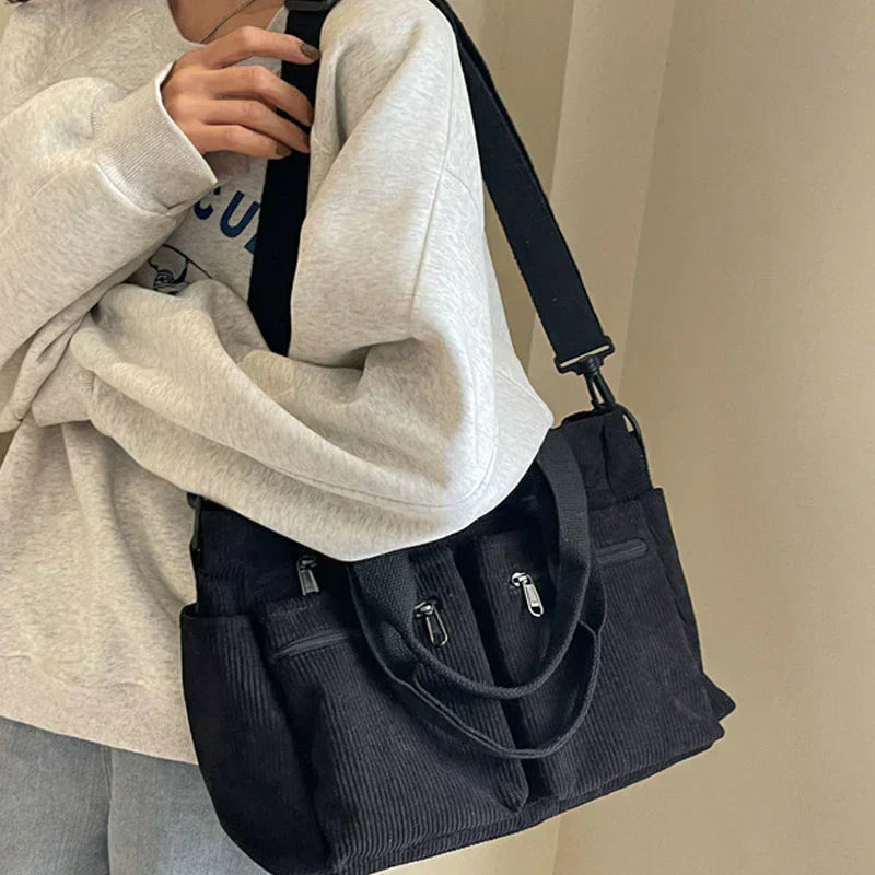 Ella | Elegante Cord-Tragetasche