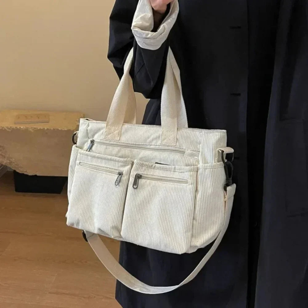 Ella | Elegante Cord-Tragetasche