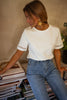 Ophelia | Baumwollbluse mit Stickdetails