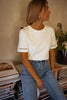 Ophelia | Baumwollbluse mit Stickdetails