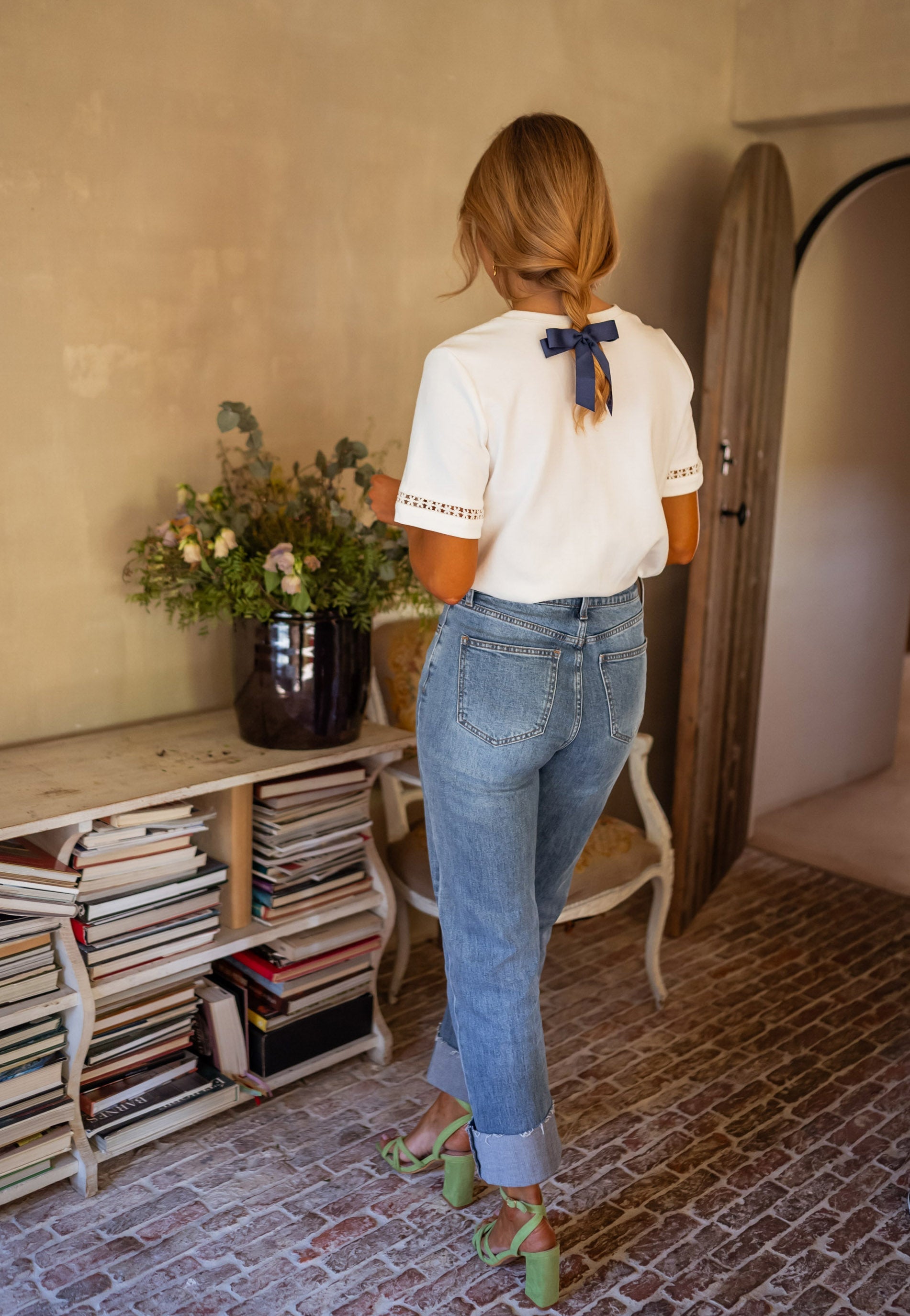 Ophelia | Baumwollbluse mit Stickdetails