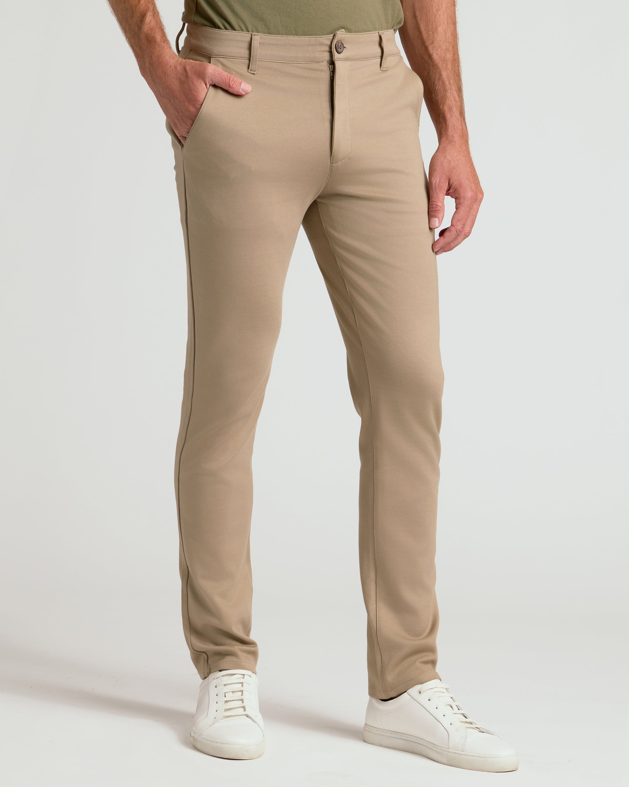 Gregg | Neutrale Slim Komfort Strick-Chino Hose 3er-Pack