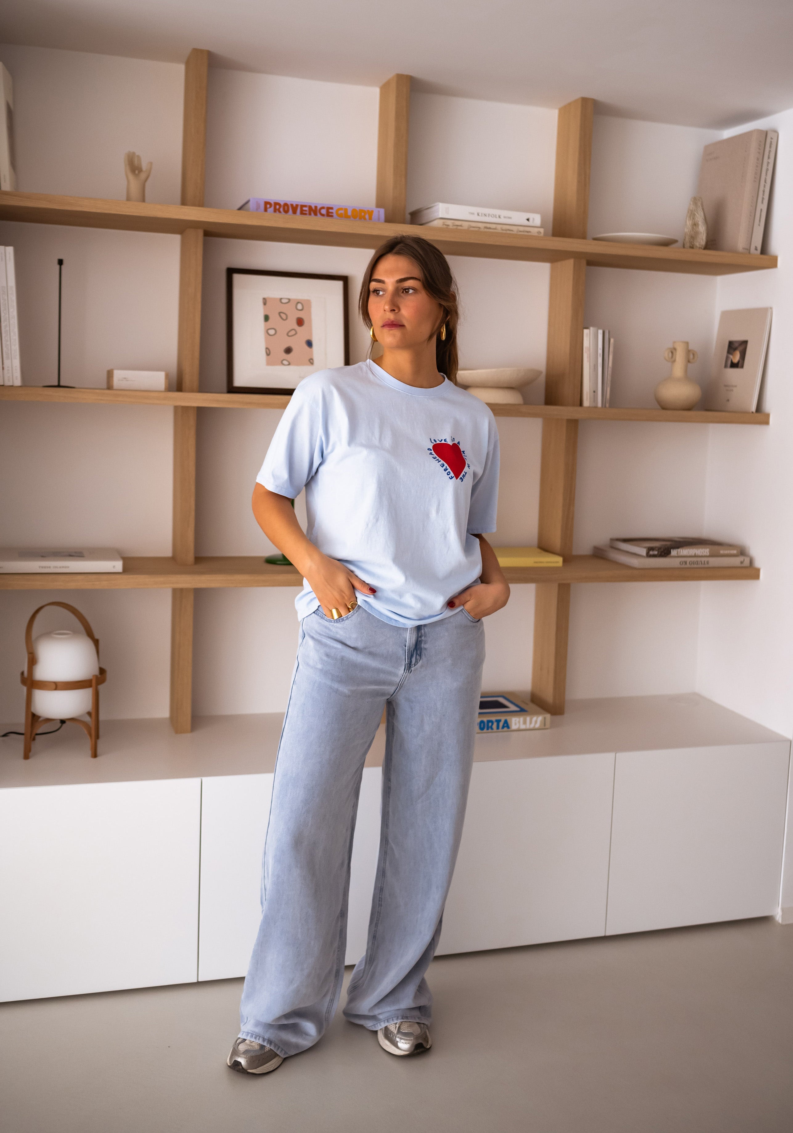 Jewel | T-Shirt Mona - himmelblau